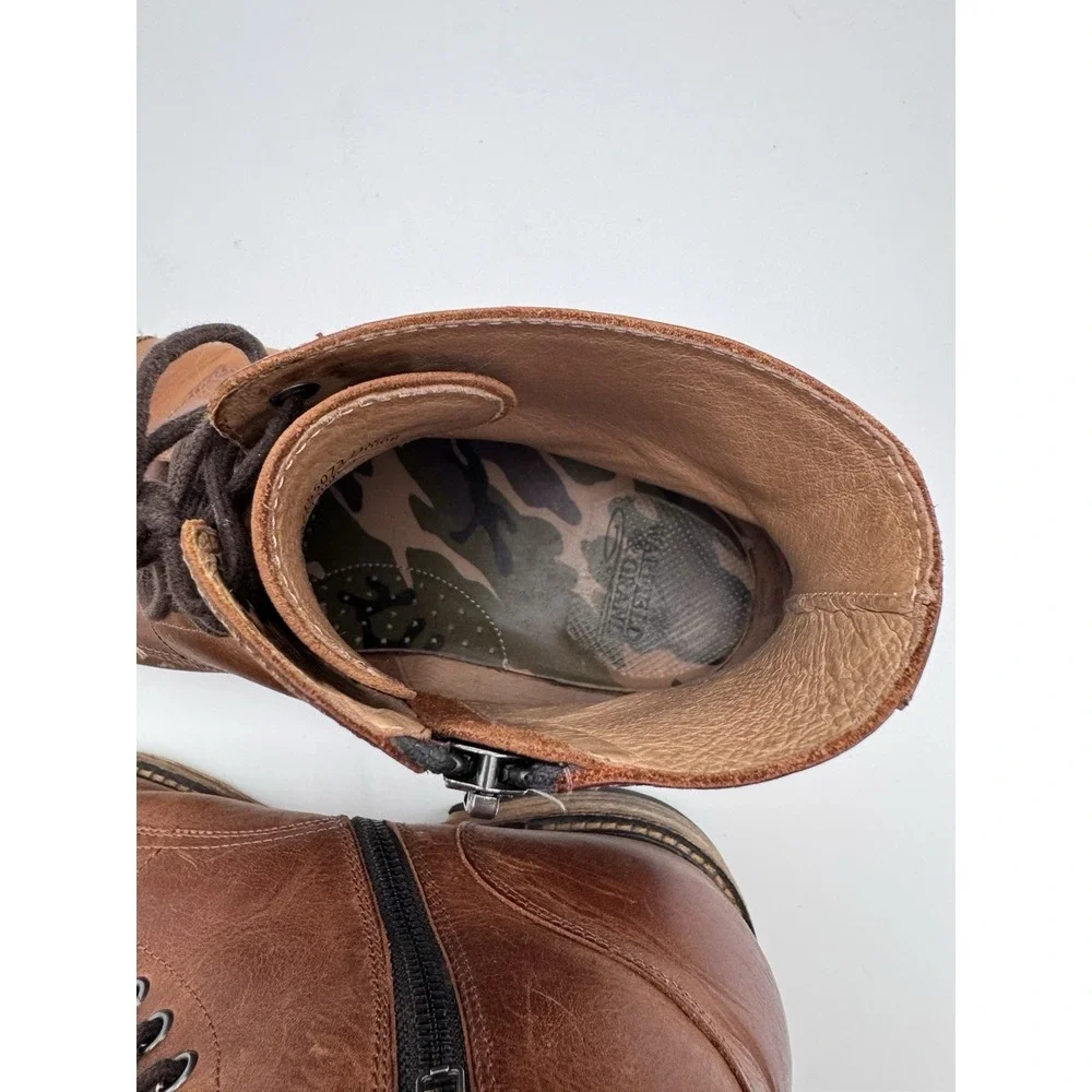 Warfield & Grand Leather Cap Toe Mens Boots Size‎ 10 Kenton Brown 155073 *READ*